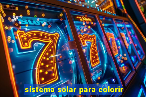 sistema solar para colorir